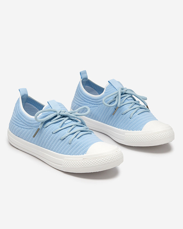 OUTLET Baskets rayées bleues pour femme Manfer- Footwear
