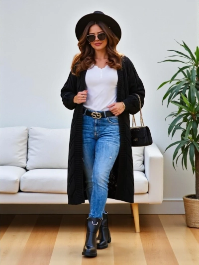 Poncho tricoté pour femmes de la marque Royalfashion