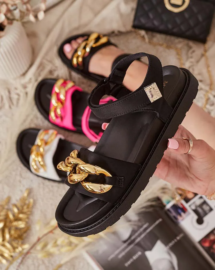 Royalfashion Sandales à chaîne Orette pour femme