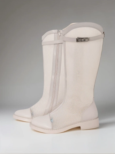 Royalfashion Bottines pour femmes à talons perforées Ovittole