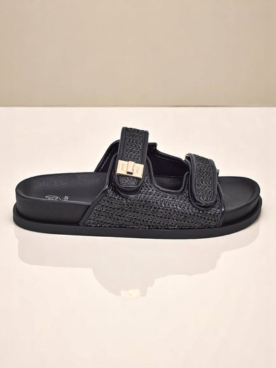 Mules Femme Royalfashion avec Design Tressé Delibeli