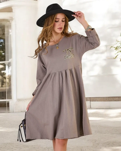 Royalfashion Robe en tissu pour femme