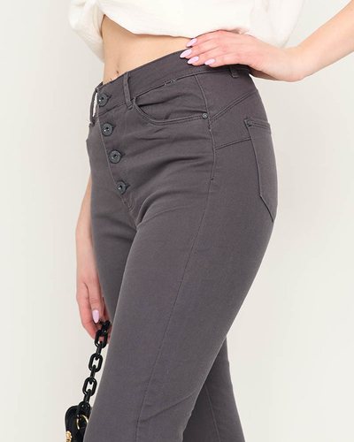 Jean skinny femme gris foncé - Vêtements