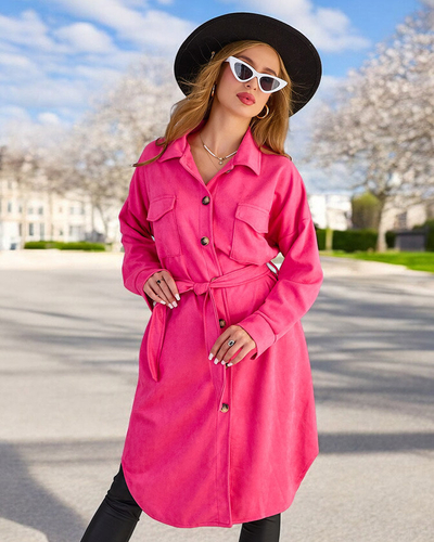 Royalfashion Manteau de type chemise pour femme