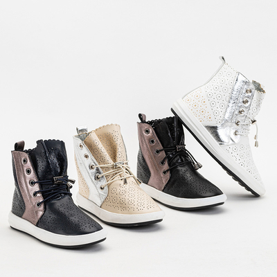 OUTLET Slip-on enfant Lonsi blanc ajouré - Chaussures