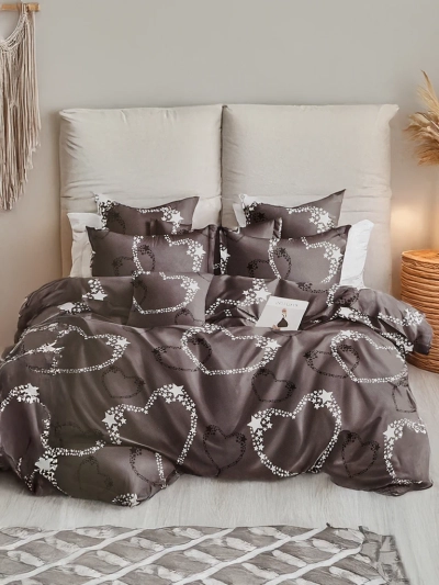 Royalfashion Ensemble de literie à motifs 180x200 3 PIÈCES