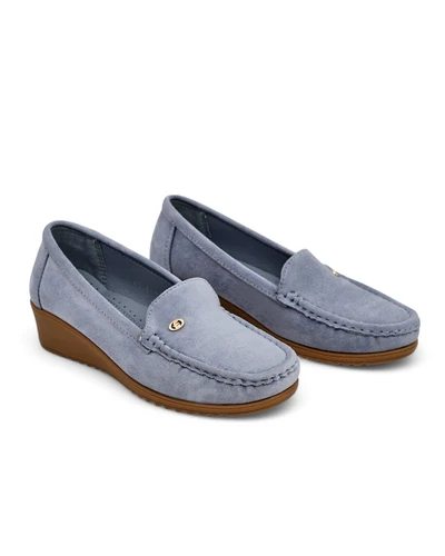 Chaussures mocassins à petite semelle compensée pour femmes Royalfashion Lepolt