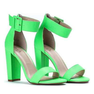 Sandales vert fluo sur poteau Katiea - Footwear