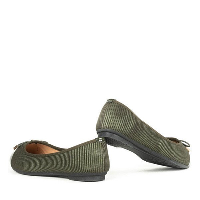 Ballerines vertes avec noeud Modo - Chaussures 1