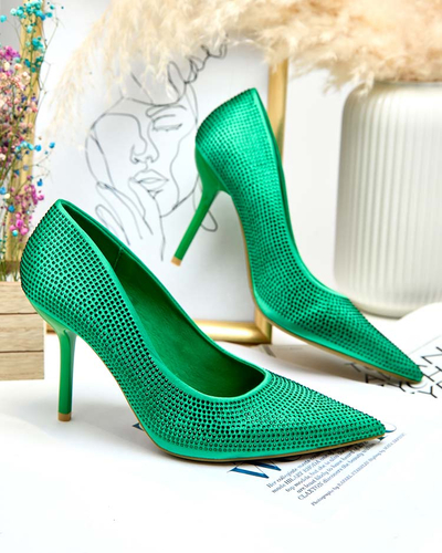 Royalfashion Escarpins à talons aiguilles Ferconie pour femme avec zircons