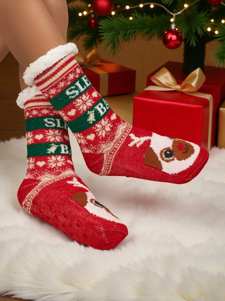 Chaussettes de Noël chaudes pour femmes MerryCozy