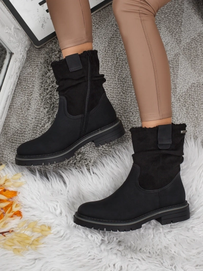 Bottines hautes pour femmes en éco-daim Liora