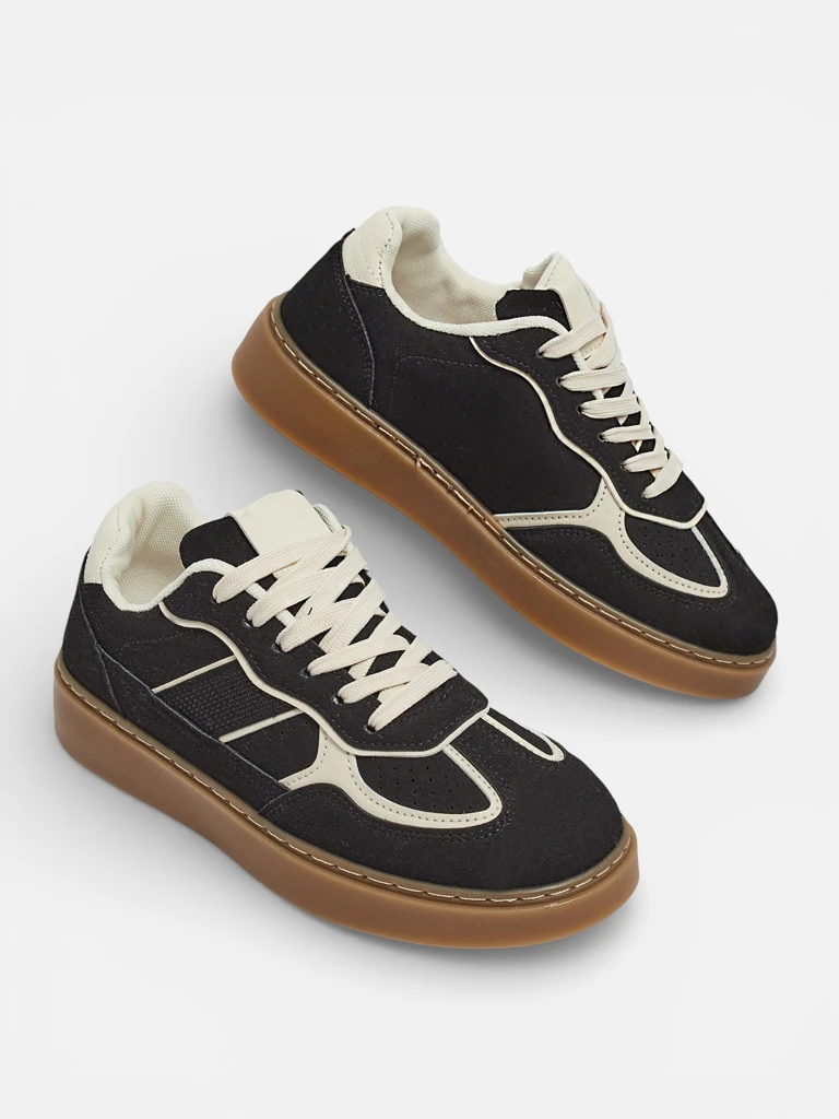 Baskets pour Femmes Flora Noires Écologiques Sportives pour Tous les Jours