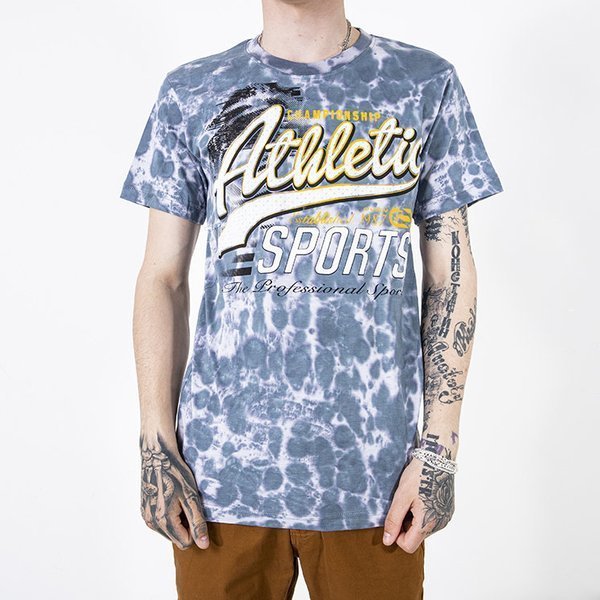 T-shirt homme en coton gris avec imprimé - Vêtements