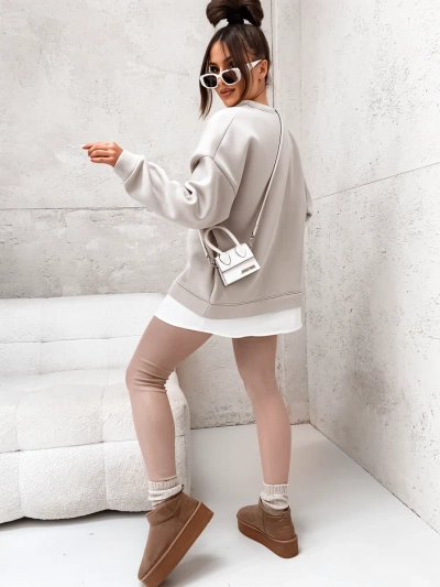 Sweat à capuche en coton Royalfashion pour femmes avec bas amovible