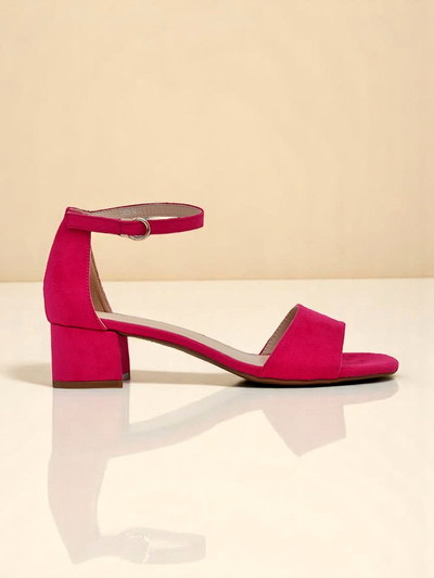 Royalfashion Sandales à talon bas pour femmes SoftHeels