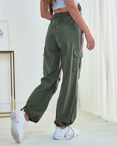 Royalfashion Pantalon de combat en tissu pour femme