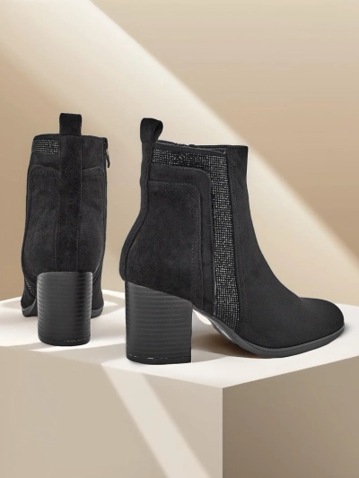Bottines de cheville pour femmes à talon Royalfashion Venotto