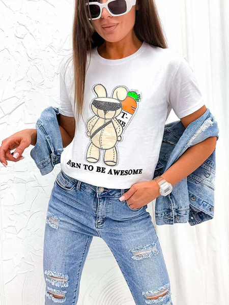 Royalfashion T-shirt imprimé pour femme