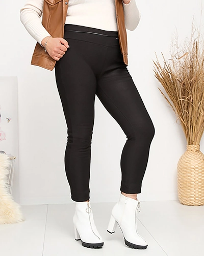 Tregging noir isolé pour femme GRANDE TAILLE - Vêtements