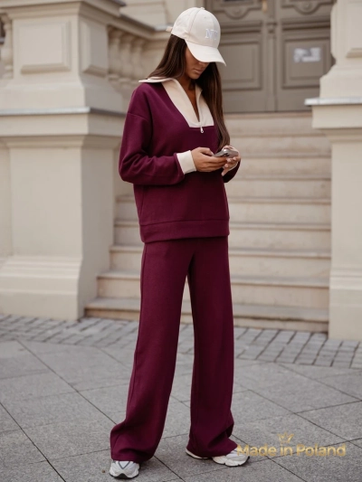 Ensemble pull en coton pour femme Fissa