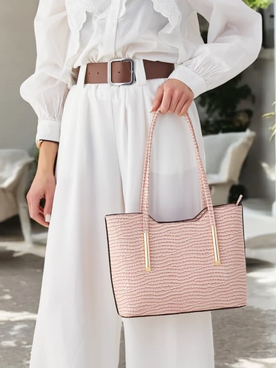 Royalfashion Sac à main pour femmes doublement revêtu avec embossage