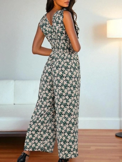 Royalfashion Combinaison longue imprimée pour femme