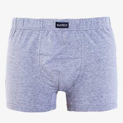 Caleçon homme en coton gris GRANDE TAILLE - Sous-vêtements