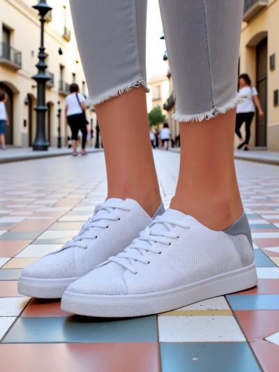 Royalfashion Chaussures de sport en tissu pour femmes Esellaf