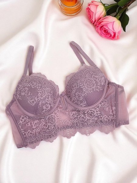 Royalfashion Soutien-gorge corset rembourré en dentelle pour femmes Grace Corset