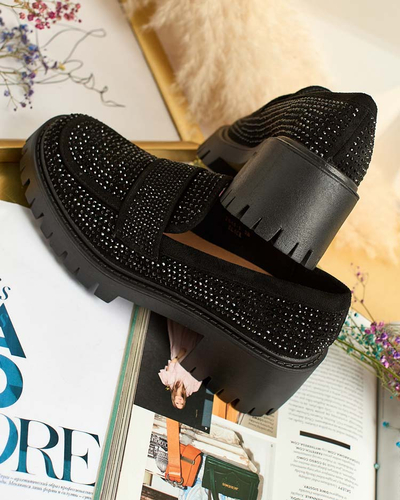 Royalfashion Mocassins femme avec zircons Epolls