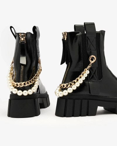 Royalfashion Bottes pour femmes noires Zifosca