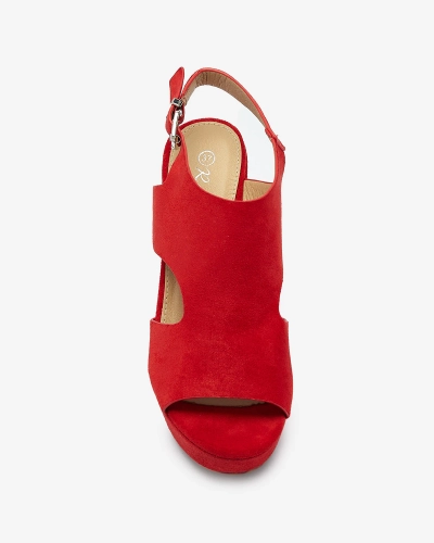 Sandales rouges pour femme sur tige Lamiess - Footwear
