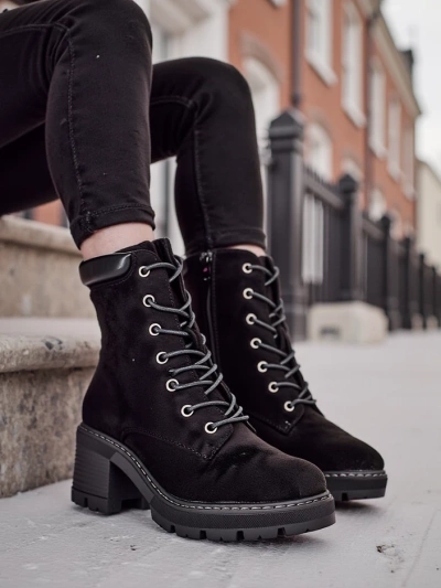 Royalfashion Bottes à lacets pour femmes Esio