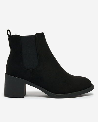 Royalfashion Bottes pour femme en éco-suède noir sur tige Nanhelyna