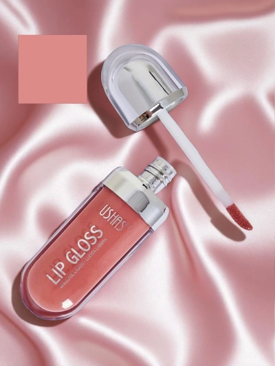 USHAS Gloss à Lèvres Pailleté couleur Rose Clair