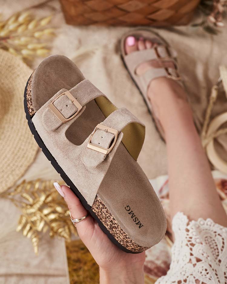 Royalfashion Tongs femme à boucles Foumy