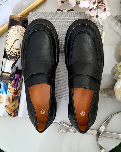 Elegante Nero – Chaussures pour Femmes en Cuir Écologique