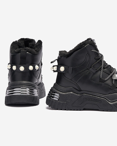 Baskets noires avec isolation Pommie - Chaussures