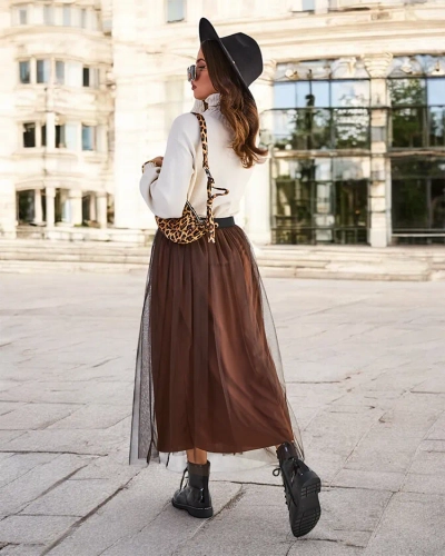 Jupe midi pour femme de Royalfashion avec tulle