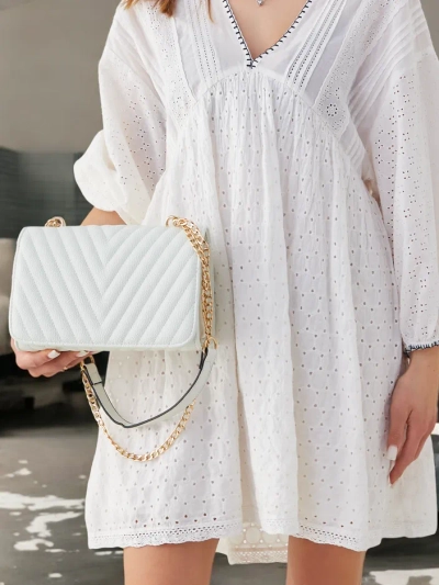 Royalfashion Sac à main pour femme matelassé en cuir éco