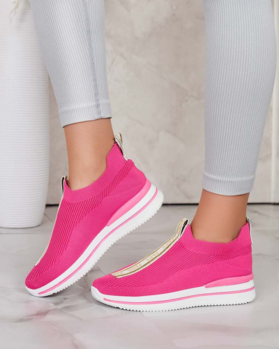 Royalfashion Chaussures de sport à enfiler pour femmes avec lettrage Cerppa