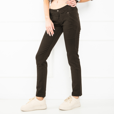 Jean femme marron - vêtements