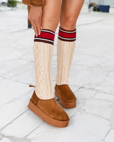Bottes de neige pour femmes Royalfashion avec un col en forme de chaussette Kokumi