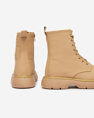 Royalfashion Bottes femme Kucillo marron clair mat