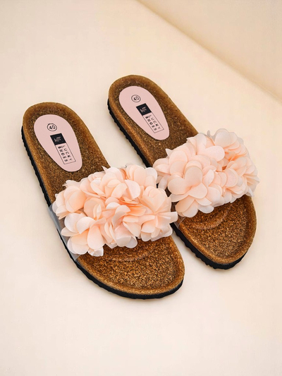 Royalfashion Claquettes pour femmes avec fleurs Flora Soft