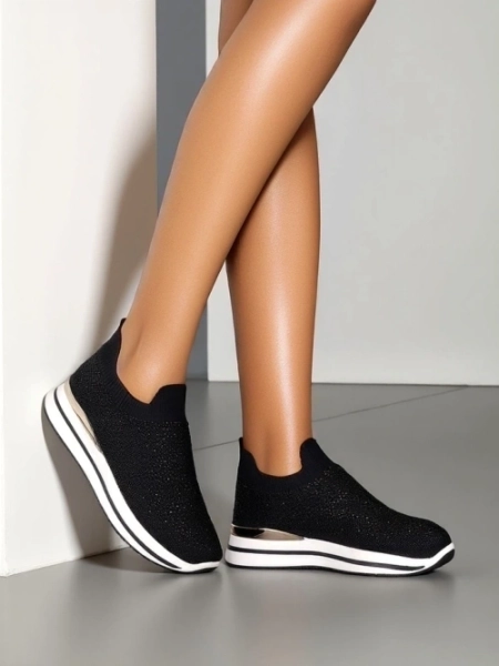 Chaussures de sport en tissu slip-on pour femmes Royalfashion Terrifa