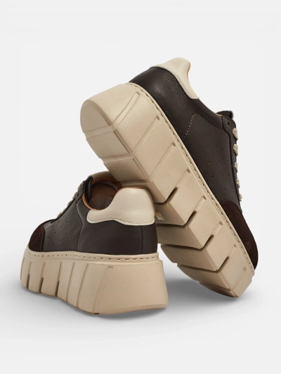 Baskets de sport pour femmes en cuir naturel Taures