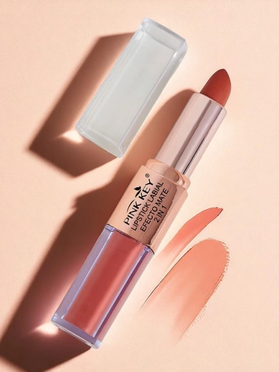 Rouge à lèvres mat en stick et en version liquide 2-en-1 Mousse à la fraise