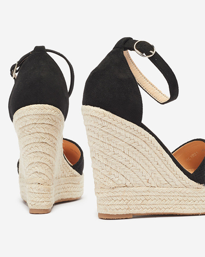 Royalfashion Noir Sandales à plateforme Meylasi pour femme